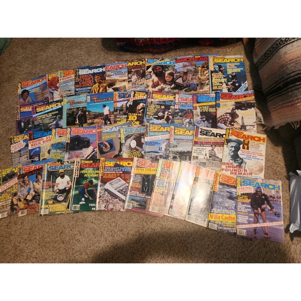 Lot Of 40 Vintage 70s 80s 90s Treasure Search Magazine Metal Detecting Hunting